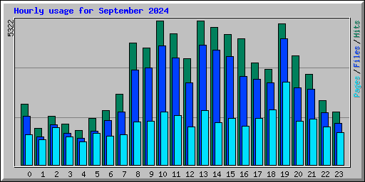 Hourly usage for September 2024